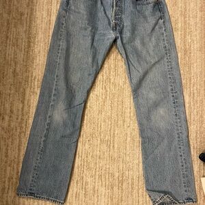 Levi's Blue Straight-Leg Jeans Classic Denim